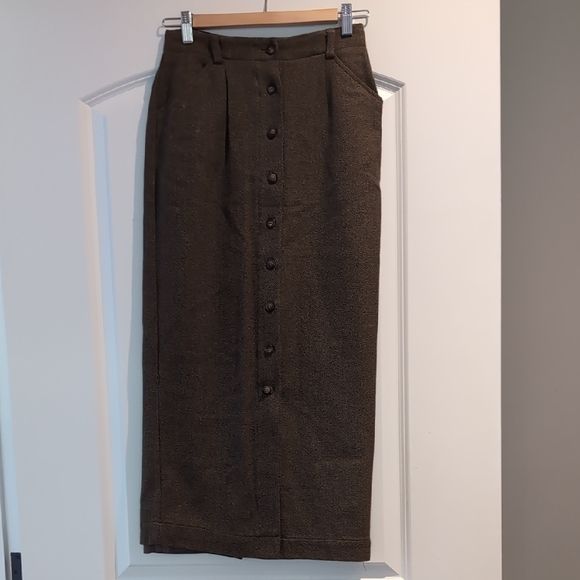 GAP Dresses & Skirts - GAP Brown Button-Front Pencil Skirt